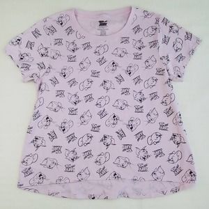 Womens Graphic T-Shirt Plus Size 1X Tom‎ and Jerry Cotton Tee Short Sleeve Crew